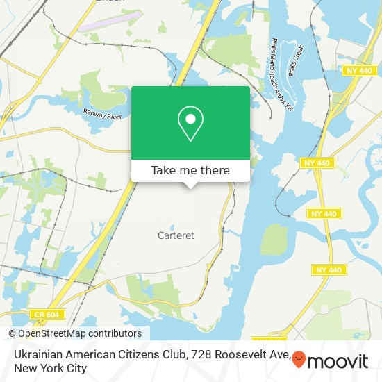 Ukrainian American Citizens Club, 728 Roosevelt Ave map