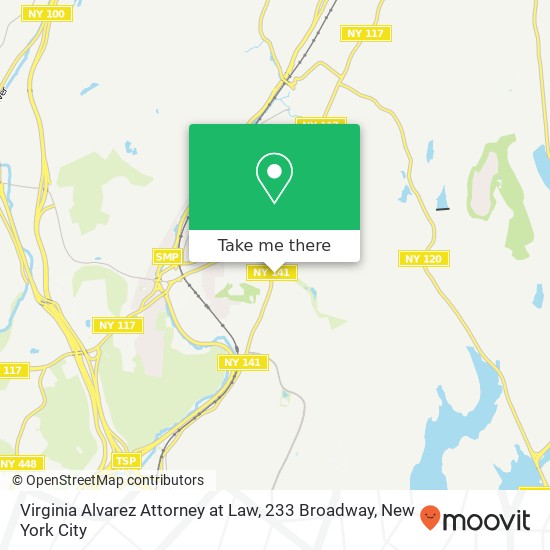 Mapa de Virginia Alvarez Attorney at Law, 233 Broadway