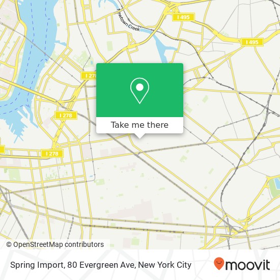 Mapa de Spring Import, 80 Evergreen Ave