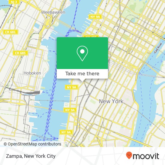 Zampa, 306 W 13th St map