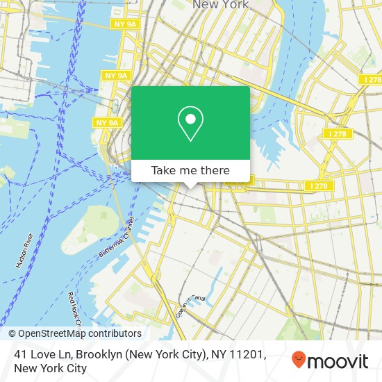 41 Love Ln, Brooklyn (New York City), NY 11201 map