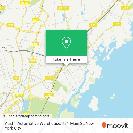 Austin Automotive Warehouse, 731 Main St map