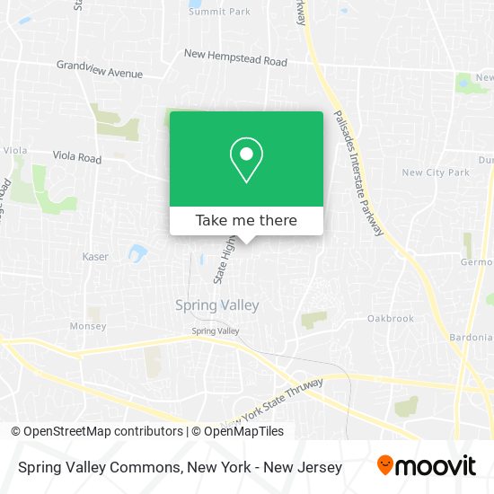 Mapa de Spring Valley Commons