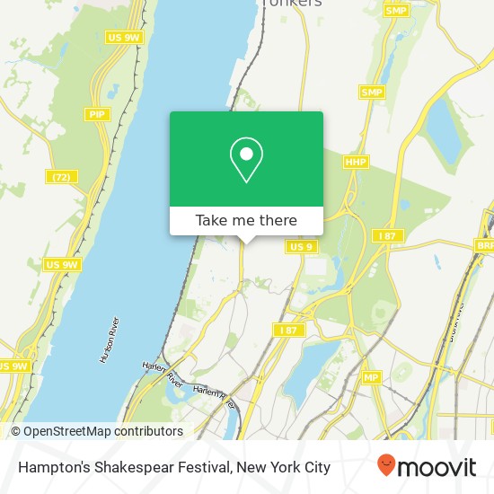 Hampton's Shakespear Festival map