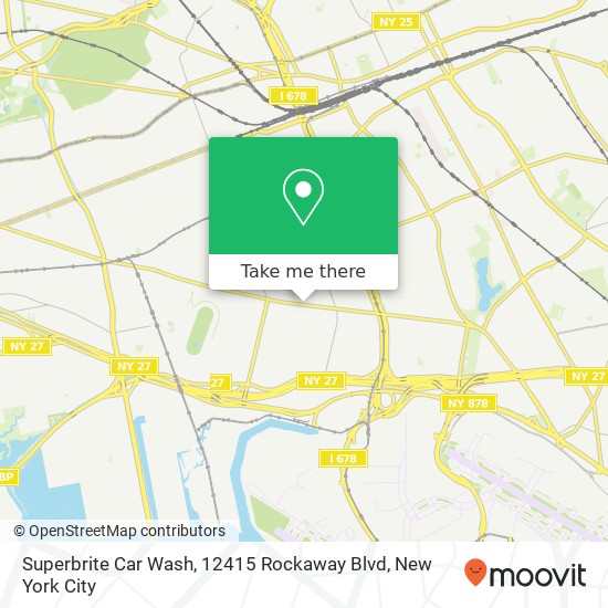 Mapa de Superbrite Car Wash, 12415 Rockaway Blvd