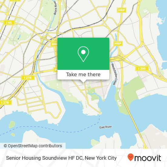 Senior Housing Soundview HF DC map