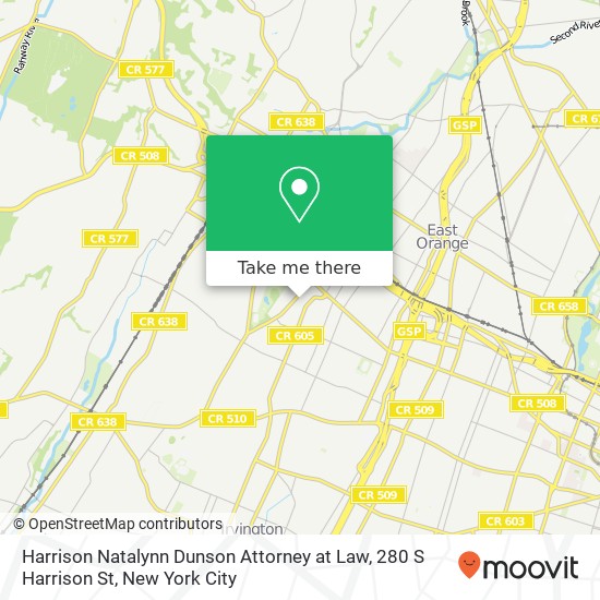 Mapa de Harrison Natalynn Dunson Attorney at Law, 280 S Harrison St