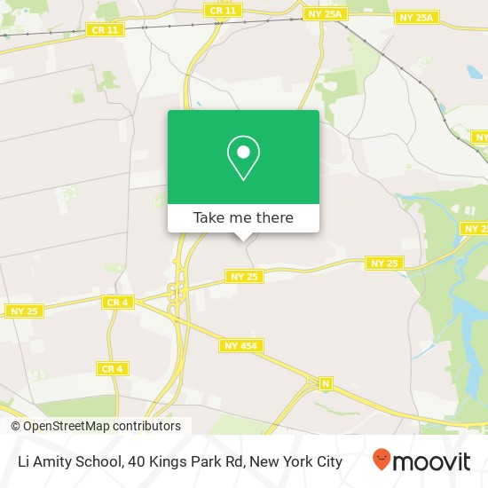 Mapa de Li Amity School, 40 Kings Park Rd
