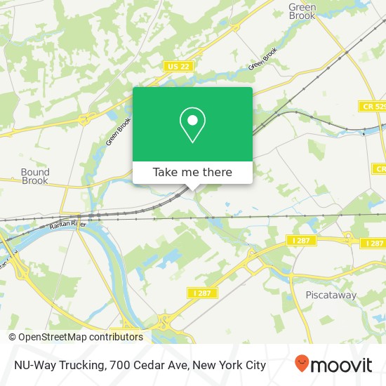 Mapa de NU-Way Trucking, 700 Cedar Ave