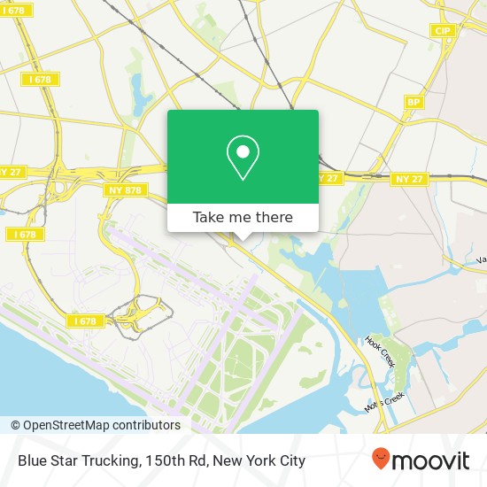 Blue Star Trucking, 150th Rd map