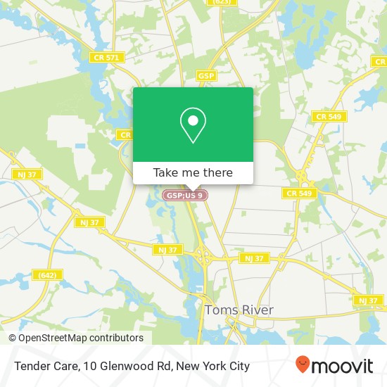 Tender Care, 10 Glenwood Rd map