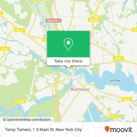 Temp Tamers, 1 S Main St map