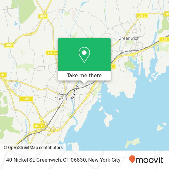 Mapa de 40 Nickel St, Greenwich, CT 06830