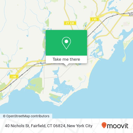 Mapa de 40 Nichols St, Fairfield, CT 06824