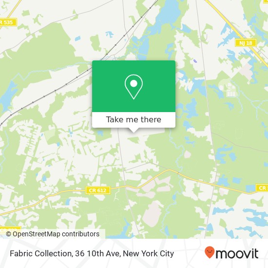 Fabric Collection, 36 10th Ave map