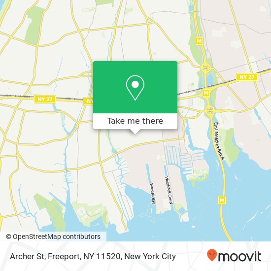 Archer St, Freeport, NY 11520 map