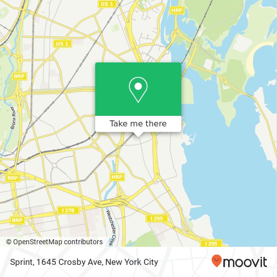 Mapa de Sprint, 1645 Crosby Ave