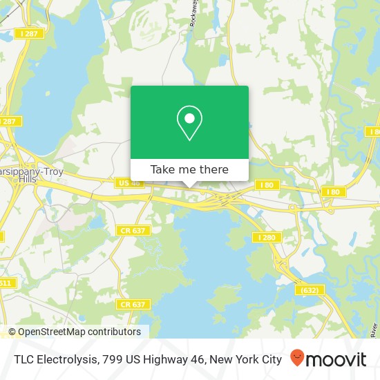 TLC Electrolysis, 799 US Highway 46 map