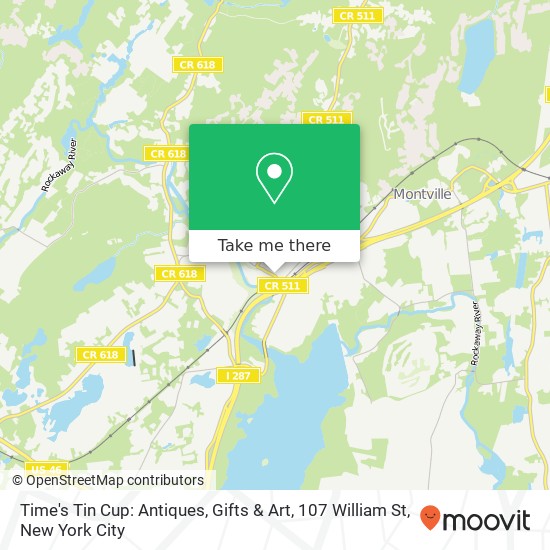 Mapa de Time's Tin Cup: Antiques, Gifts & Art, 107 William St