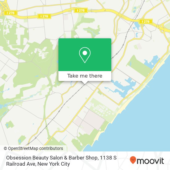 Mapa de Obsession Beauty Salon & Barber Shop, 1138 S Railroad Ave