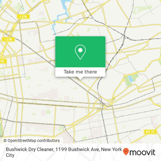 Bushwick Dry Cleaner, 1199 Bushwick Ave map