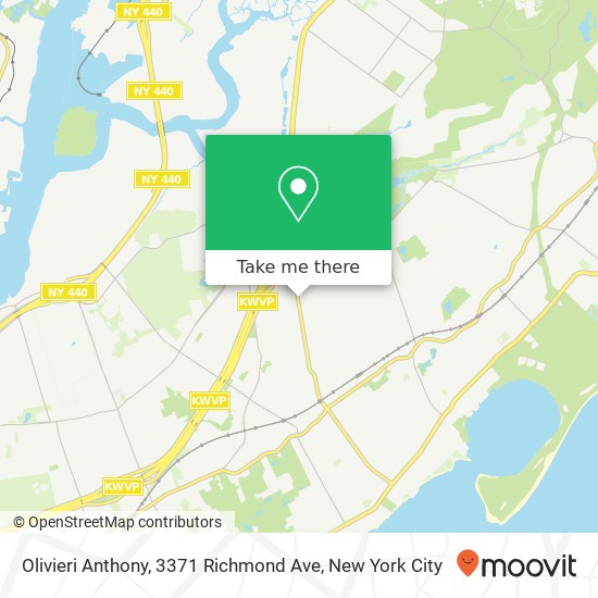 Mapa de Olivieri Anthony, 3371 Richmond Ave
