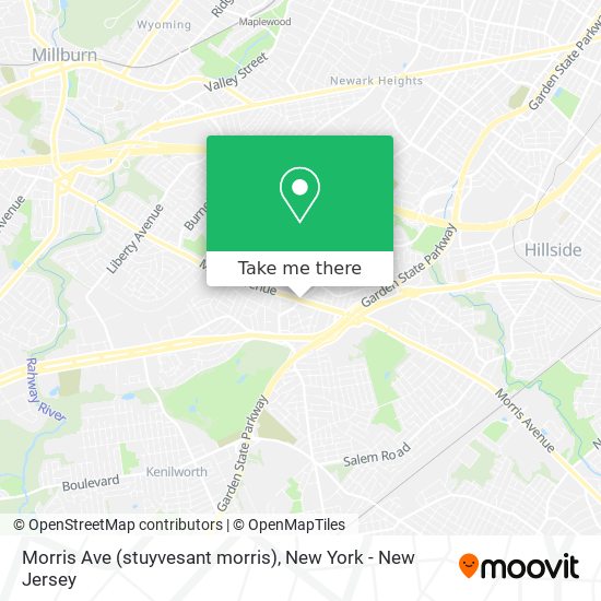 Morris Ave (stuyvesant morris) map