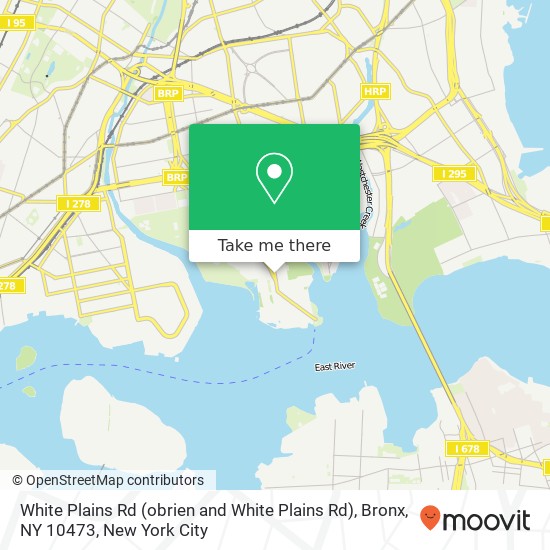 Mapa de White Plains Rd (obrien and White Plains Rd), Bronx, NY 10473