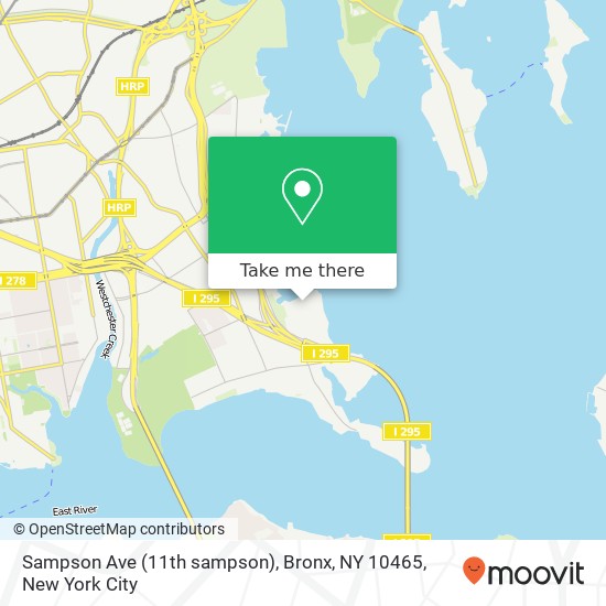 Mapa de Sampson Ave (11th sampson), Bronx, NY 10465