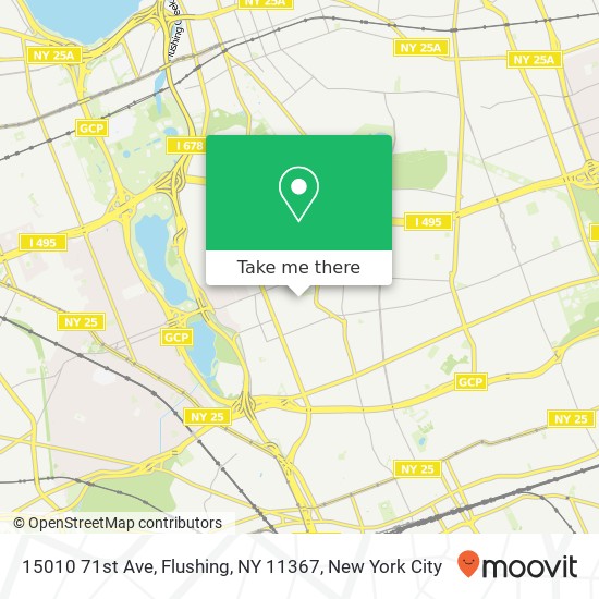 15010 71st Ave, Flushing, NY 11367 map