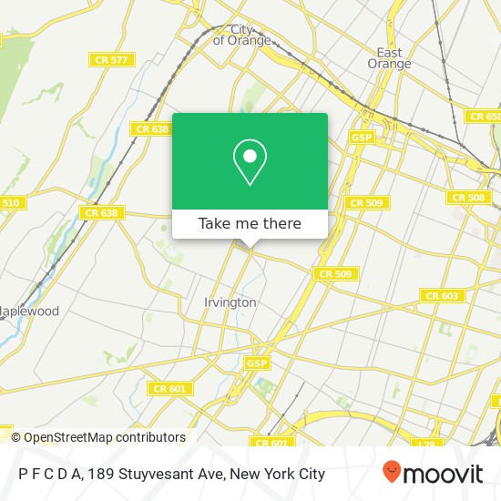 P F C D A, 189 Stuyvesant Ave map