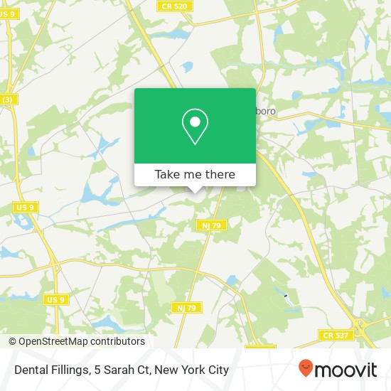 Dental Fillings, 5 Sarah Ct map