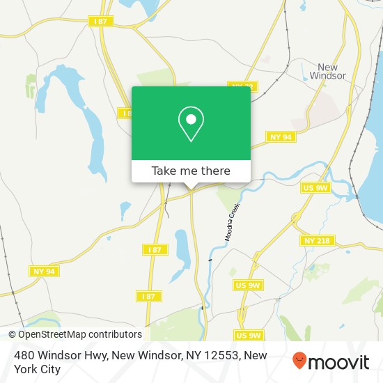 480 Windsor Hwy, New Windsor, NY 12553 map