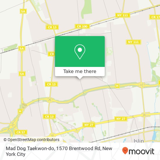 Mad Dog Taekwon-do, 1570 Brentwood Rd map