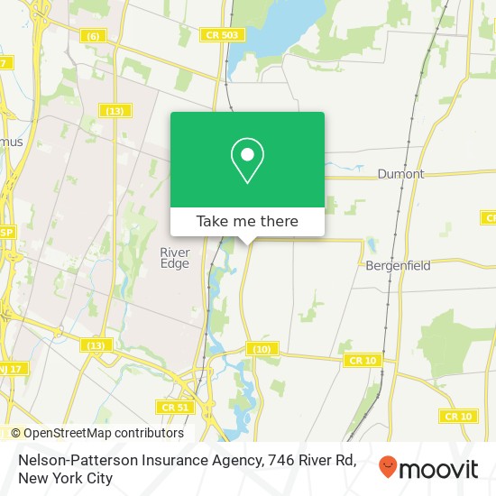 Mapa de Nelson-Patterson Insurance Agency, 746 River Rd