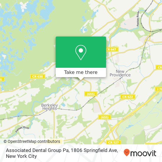 Associated Dental Group Pa, 1806 Springfield Ave map