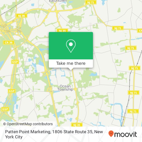 Patten Point Marketing, 1806 State Route 35 map