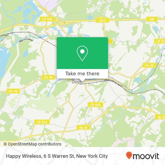 Happy Wireless, 6 S Warren St map