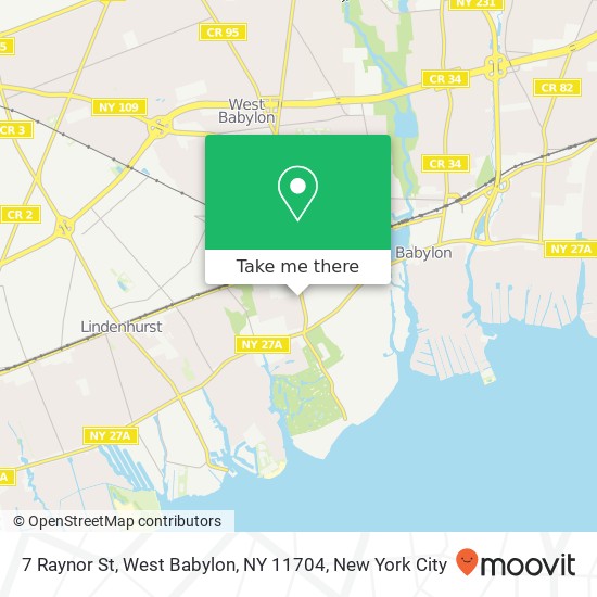 7 Raynor St, West Babylon, NY 11704 map