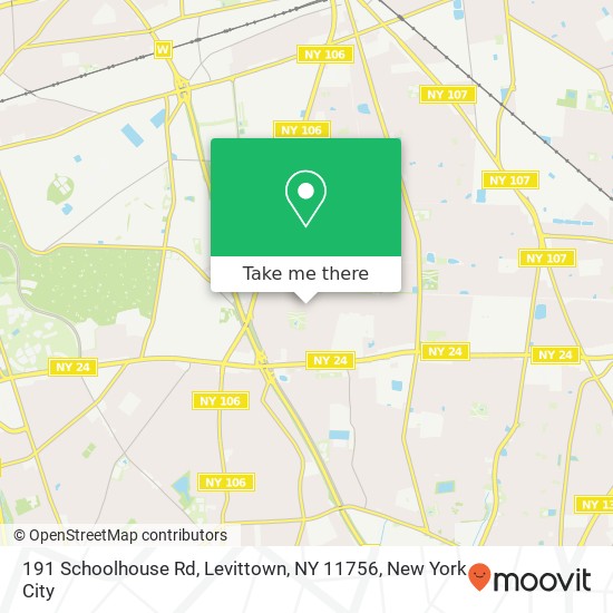 191 Schoolhouse Rd, Levittown, NY 11756 map