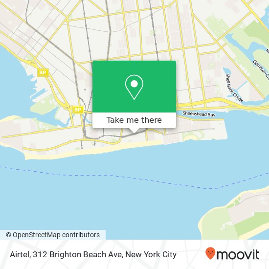 Mapa de Airtel, 312 Brighton Beach Ave