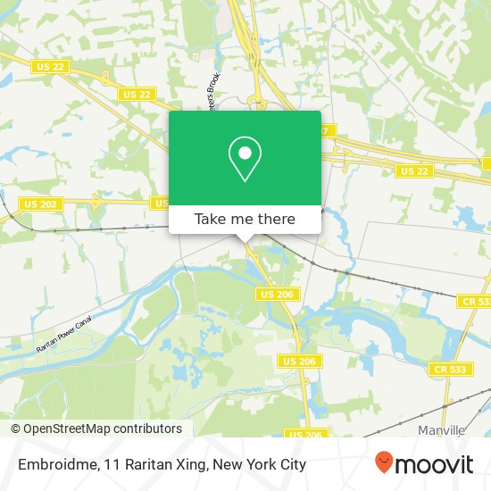 Embroidme, 11 Raritan Xing map