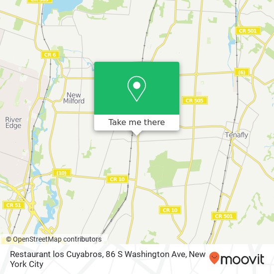 Mapa de Restaurant los Cuyabros, 86 S Washington Ave