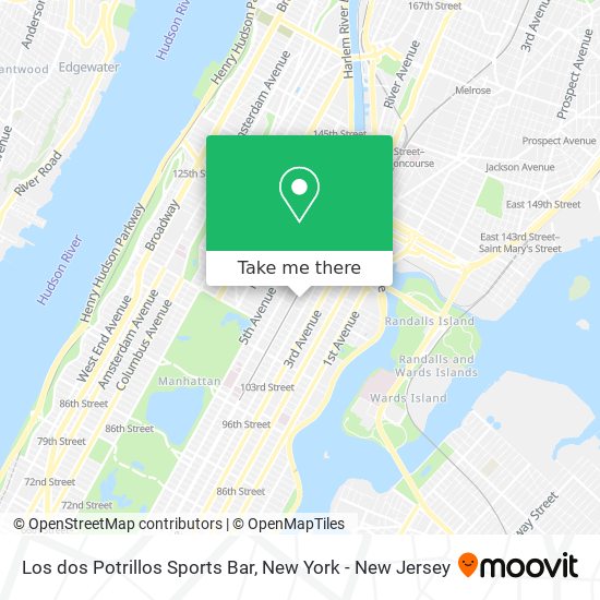 Los dos Potrillos Sports Bar map