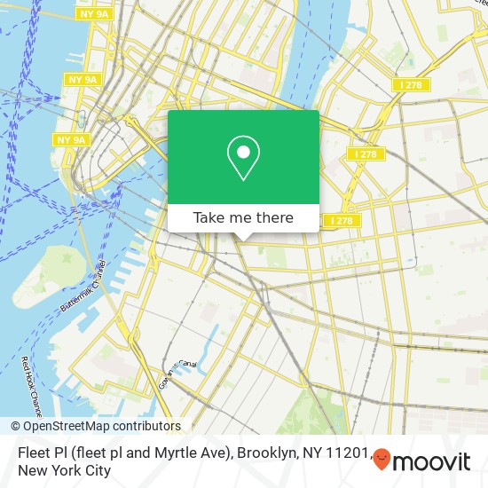 Fleet Pl (fleet pl and Myrtle Ave), Brooklyn, NY 11201 map