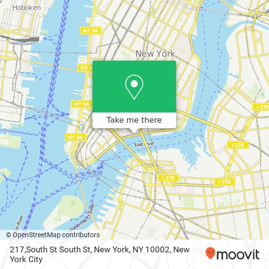 217,South St South St, New York, NY 10002 map