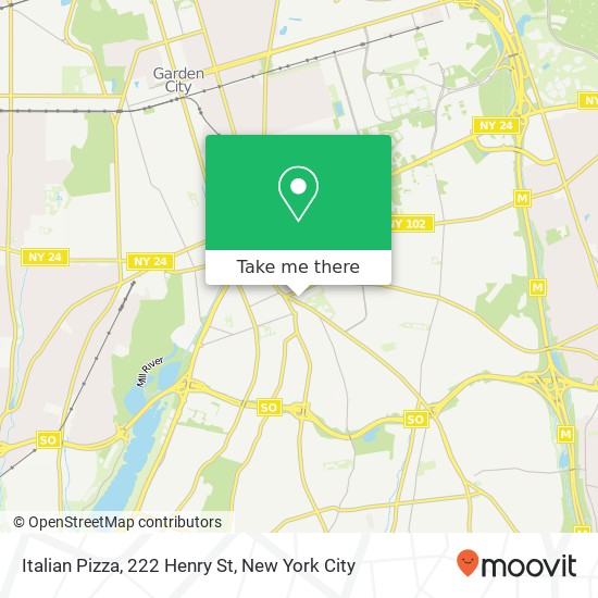 Mapa de Italian Pizza, 222 Henry St