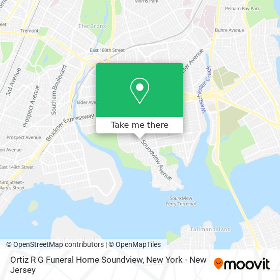 Ortiz R G Funeral Home Soundview map
