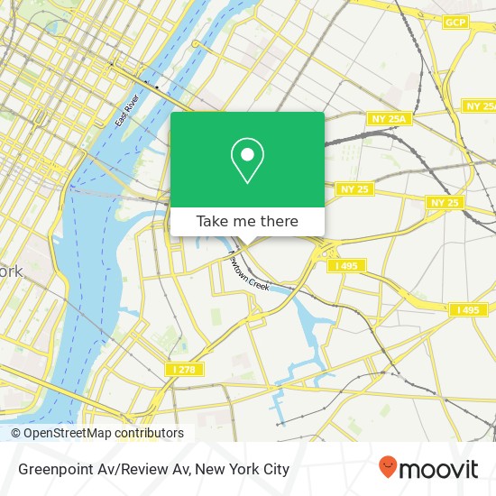 Mapa de Greenpoint Av/Review Av