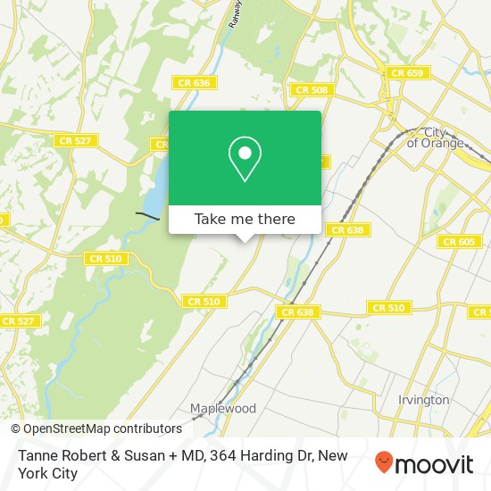 Mapa de Tanne Robert & Susan + MD, 364 Harding Dr